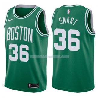 Maillot Boston Celtics Marcus Smart Swingman Icon 2017-18 36 Verde