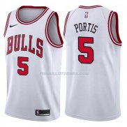 Maillot Chicago Bulls Bobby Portis Association 2017-18 5 Blancoo