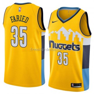 Maillot Denver Nuggets Kenneth Faried Statement 2018 Jaune