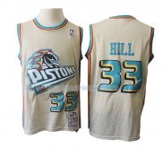 Maillot Detroit Pistons Grant Hill Retro 33 Crema