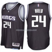 Maillot Basket Sacramento Kings 2017-18 Hield 24 Negro