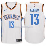 Maillot Basket Thunder Paul George 2017-18 13 Blanc