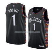 Maillot Brooklyn Nets D'angelo Russell Ciudad 2018-19 Noir