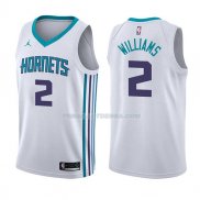 Maillot Charlotte Hornets Marvin Williams Association 2017-18 2 Blancoo