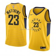 Maillot Indiana Pacers Wesley Matthews Statement 2018 Jaune