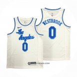 Maillot Los Angeles Lakers Russell Westbrook NO 0 Classic 2019-20 Blanc