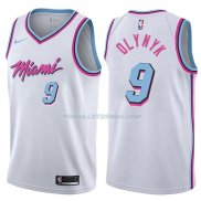 Maillot Miami Heat Kelly Olynyk Ciudad 2017-18 9 Blancoo