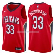 Maillot New Orleans Pelicans Dante Cunningham Statehombret 2017-18 33 Rojo