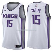Maillot Sacramento Kings Vince Carter Association 2017-18 15 Blancoo
