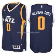 Maillot Utah Jazz Nigel Williams Goss Road 0 Azul