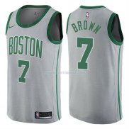 Maillot Boston Celtics Jaylen Brown Ville 7 Gris