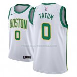 Maillot Boston Celtics Jayson Tatum Ciudad 2018-19 Blanc