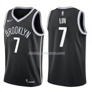 Maillot Brooklyn Nets Jeremy Lin Icon 2017-18 7 Negro