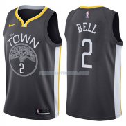 Maillot Golden State Warriors Jordan Bell The Town Statehombret 2017-18 2 Negro