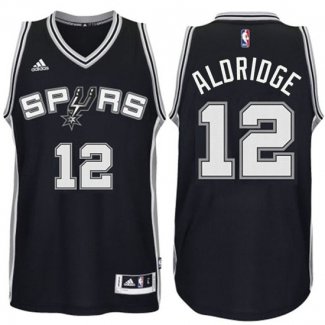 Maillot Basket San Antonio Spurs Aldridge 12 Noir