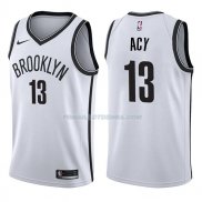 Maillot Brooklyn Nets Quincy Acy Association 2017-18 13 Blancoo