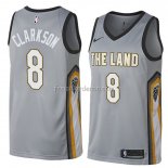 Maillot Cleveland Cavaliers Jordan Clarkson Ville 2018 Gris