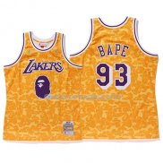 Maillot Los Angeles Lakers Bape Mitchell & Ness Jaune