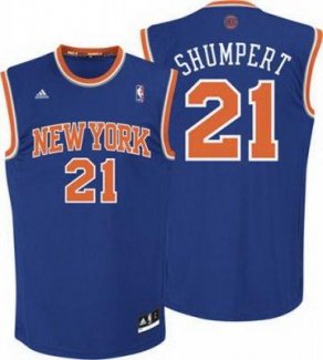 Maillot Basket New York Knicks Shumpert 21 Bleu