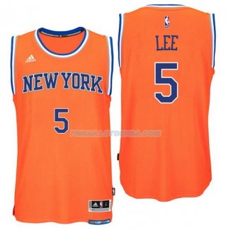 Maillot Basket New York Knicks Lee 5 Naranja