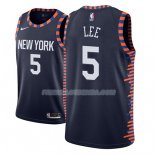 Maillot New York Knicks Courtney Lee Ciudad 2018-19 Bleu Bleu