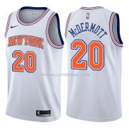 Maillot New York Knicks Doug Mcdermott Statehombret 2017-18 20 Blancoo