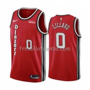 Maillot Portland Trail Blazers Damian Lillard Classic 2019-20 Rouge
