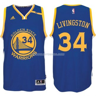 Maillot Basket Golden State Warriors Livingston 34 Azul