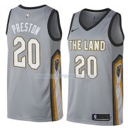 Maillot Cleveland Cavaliers Billy Preston Ciudad 2018 Gris