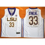 Maillot Basket NCAA Shaquille ONeal 33 Blanc