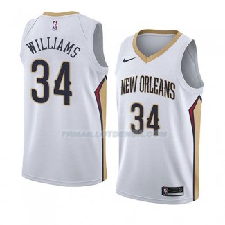 Maillot New Orleans Pelicans Kenrich Williams Association 2018 Blanc