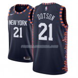 Maillot New York Knicks Damyean Dotsonciudad Ciudad 2018-19 Bleu Bleu
