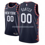 Maillot New York Knicks Enes Kanter Ciudad 2018-19 Bleu Bleu