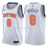 Maillot New York Knicks Michael Beasley Statehombret 2017-18 8 Blancoo