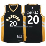 Maillot Basket Toronto Raptors 2017-18 Caboclo Negro 20 Oro