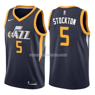 Maillot Utah Jazz David Stockton Icon 2017-18 5 Azul