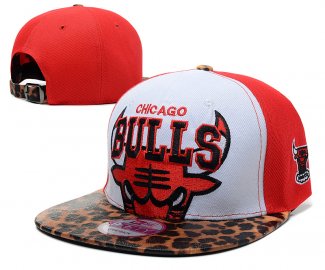 NBA Chicago Bulls Casquette Blanc Rouge 2013