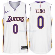 Maillot Basket Authentique Los Angeles Lakers Kuzma 2017-18 0 Blanc