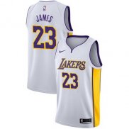 Maillot Los Angeles Lakers Lebron James Association 2017-18 Blanc