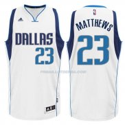 Maillot Basket Dallas Mavericks Matthews 23 Blanco