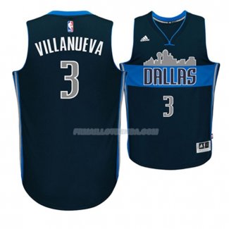 Maillot Basket Dallas Mavericks Villanueva 3 Azul