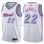 Maillot Miami Heat Luke Babbitt Ciudad 2017-18 22 Blancoo