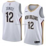 Maillot New Orleans Pelicans Jalen Jones Association 2018 Blanc