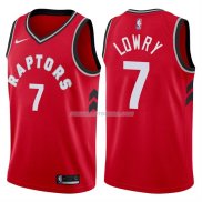 Maillot Basket Authentique Toronto Raptors Lowry 2017-18 7 Rouge