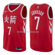 Maillot Houston Rockets Joe Johnson Ciudad 2017-18 7 Rojo
