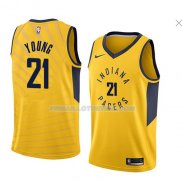 Maillot Indiana Pacers Thaddeus Young Statement 2018 Jaune