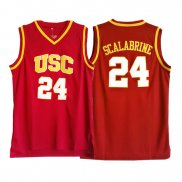 Maillot Basket NCAA USC Scalabrine 24 Rouge