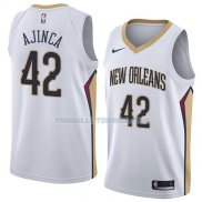 Maillot New Orleans Pelicans Alexis Ajinca Association 2018 Blanc