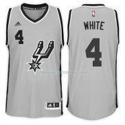 Maillot San Antonio Spurs Derrick White Alternate 2017-18 4 Gris
