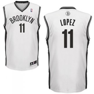 Maillot Basket Brooklyn Nets Lopez 11 Blanc